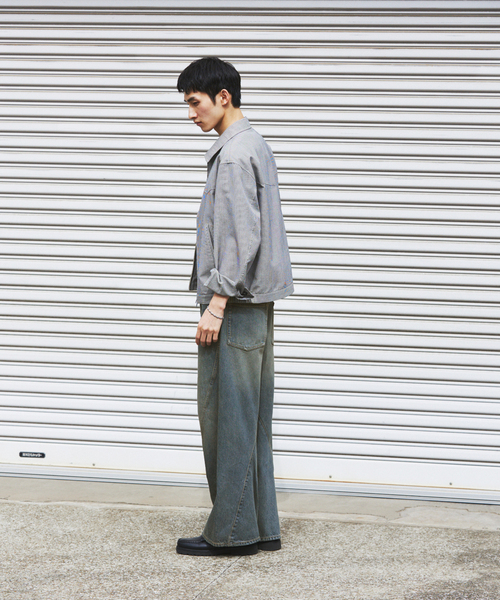 JOURNAL STANDARD(ジャーナルスタンダード)の「3D グレー 後染め キャノン パンツ(デニムパンツ・メンズ・チャコールグレー/ネイビー/ブルー系その他・SMALL/MEDIUM/LARGE)」の22枚目の写真