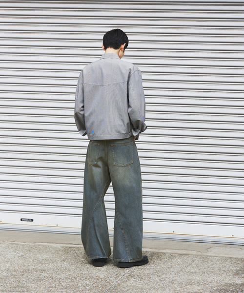 JOURNAL STANDARD(ジャーナルスタンダード)の「3D グレー 後染め キャノン パンツ(デニムパンツ・メンズ・チャコールグレー/ネイビー/ブルー系その他・SMALL/MEDIUM/LARGE)」の22枚目の写真