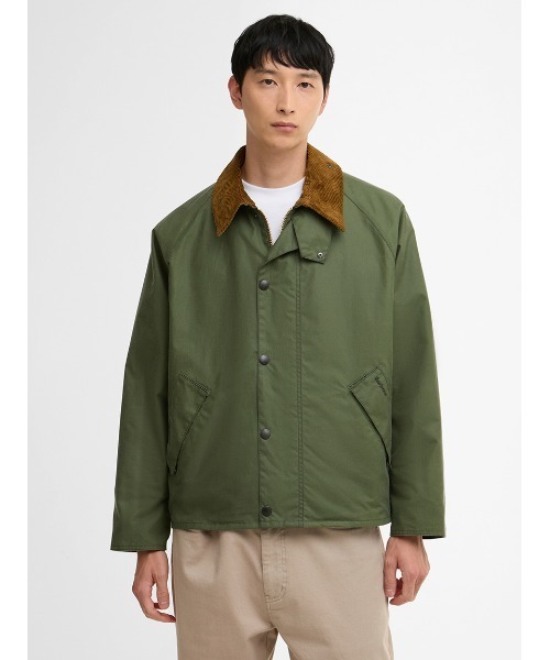 Barbour(バブアー)の「【TRANSPORT / トランスポート】ワックス ジャケット オーバーサイズフィット(ブルゾン・メンズ・カーキ/グリーン・34/36/38/40/42)」の7枚目の写真
