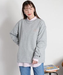 cepo | サイドドロストカラーネップ裏毛スウェットプルオーバー(スウェット)