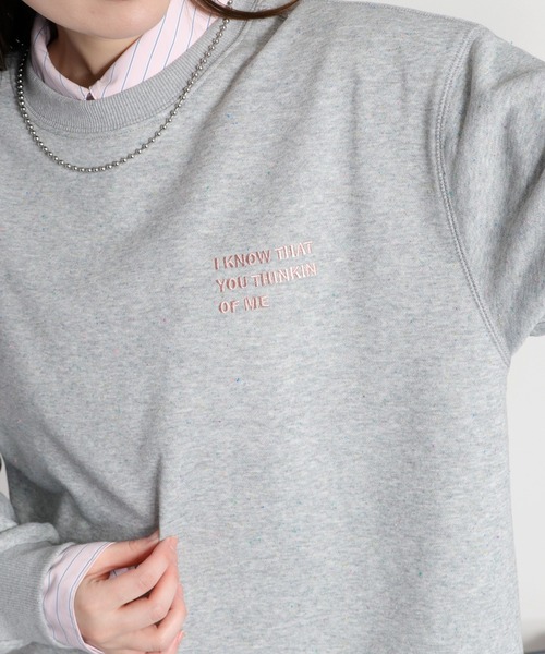 cepo（セポ）の「サイドドロストカラーネップ裏毛スウェットプルオーバー（スウェット・レディース・グレー/オフホワイト・M）」の15枚目の写真