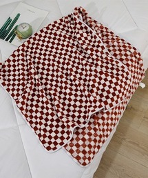 pyornim（ピョルニム）の「【2Pセット】チェッカー柄 バスタオル × フェイスタオル セット 70×140 / 35×75（タオル）」