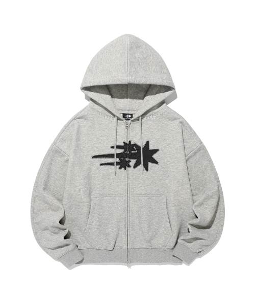 NICE GHOST CLUB(ナイスゴーストクラブ)の「3STAR APPLIQUE HOODIE ZIP UP_5colors(NG2GSUM490A)(パーカー・レディース・ネイビー/ライトグレー/バーガンディー・SMALL/MEDIUM)」の10枚目の写真