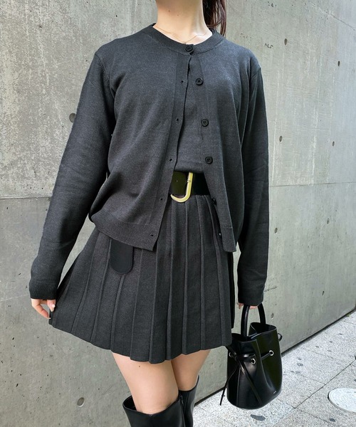 Narcissus（ナルシス）の「カーデセットワンピース（ワンピース・レディース・ブラック/グレー・FREE）」の2枚目の写真