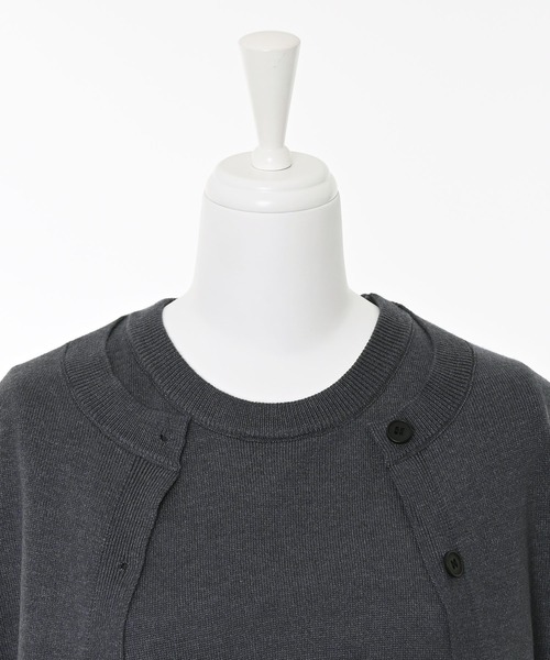 Narcissus（ナルシス）の「カーデセットワンピース（ワンピース・レディース・ブラック/グレー・FREE）」の9枚目の写真