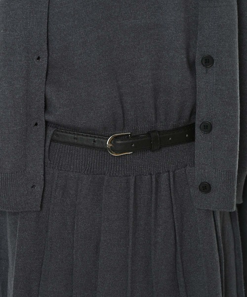 Narcissus（ナルシス）の「カーデセットワンピース（ワンピース・レディース・ブラック/グレー・FREE）」の10枚目の写真