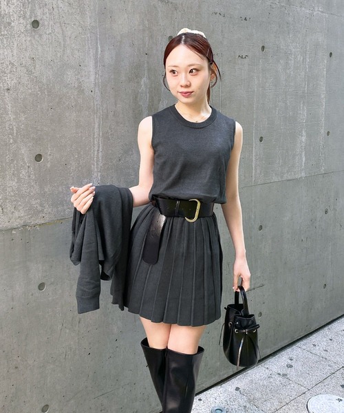 Narcissus（ナルシス）の「カーデセットワンピース（ワンピース・レディース・ブラック/グレー・FREE）」の14枚目の写真