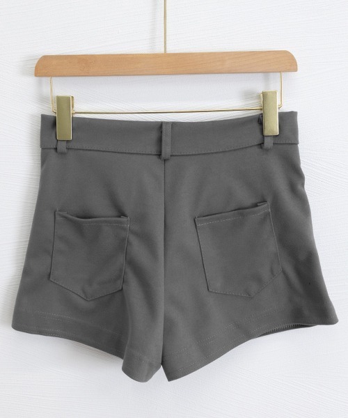 Miniministore(ミニミニストア)の「ウール風ショートパンツハイウエスト短パン(デニムパンツ・レディース・ダークグレー/ブラック/ブラウン・M/S/L)」の19枚目の写真