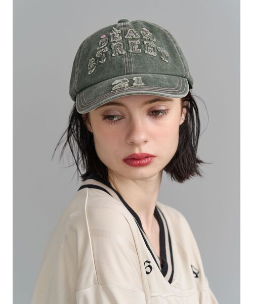 jouetie(ジュエティ)の「【LONSDALE×jouetie】ダメージキャップ(キャップ・レディース・ブラック/カーキ・FREE)」の4枚目の写真