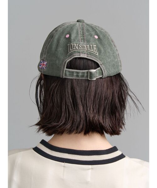 jouetie(ジュエティ)の「【LONSDALE×jouetie】ダメージキャップ(キャップ・レディース・ブラック/カーキ・FREE)」の5枚目の写真