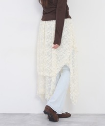 FUNALIVE（ファンアライブ）の「nohea　レーヤードアシメトリースカート（スカート）」