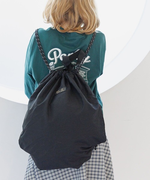 GLOBAL WORK（グローバルワーク）の「洗える撥水ナップサック/641380（バックパック/リュック・キッズ・ブルー系その他6/ブラック/カーキ・FREE）」の13枚目の写真