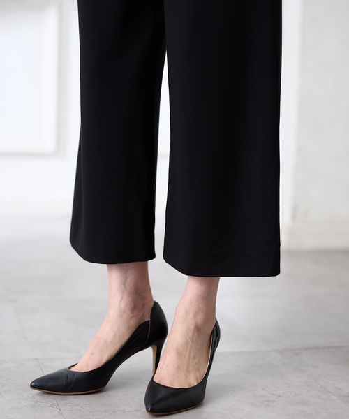 A/C DESIGN BY ALPHA CUBIC（エーシーデザインバイアルファキュービック）の「【アルファブリック】ストレッチワイドパンツ【セットアップ対応・UVカット】（その他パンツ・レディース・ブラック/ネイビー・61/64/67/70/73/76）」の13枚目の写真