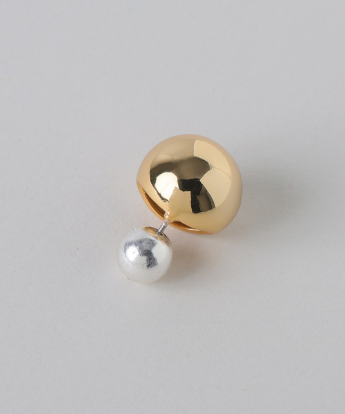 Noble（ノーブル）の「in mood/インムード BOWL pierce（ピアス（両耳用）・レディース・ゴールド/シルバー・FREE）」の6枚目の写真