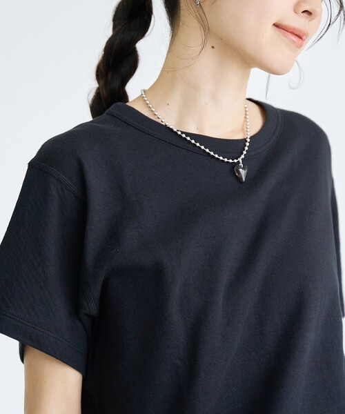 coen(コーエン)の「【再入荷/新色登場】Feel Soft / フィールソフト 接結 半袖Tシャツ(Youtube紹介アイテム)(Tシャツ/カットソー・レディース・ブラック/ナチュラル/オフホワイト/ベージュ/ブラウン/ライトピンク・L/M)」の19枚目の写真