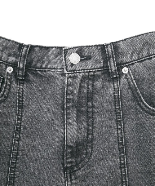 Green　Parks（グリーンパークス）の「イージーデニムマーメイドスカート（スカート・レディース・ブラック/ライトインディゴブルー・L/M）」の13枚目の写真