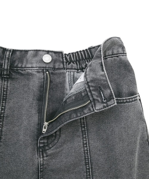 Green　Parks（グリーンパークス）の「イージーデニムマーメイドスカート（スカート・レディース・ブラック/ライトインディゴブルー・L/M）」の14枚目の写真