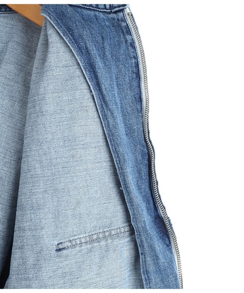 REMI RELIEF NAVY LABEL（レミレリーフネイビーレーベル）の「REMI RELIEF NAVY LABEL / レミレリーフ ネイビーレーベル：デニムZIP JKT：RN29373294AK[STD]（ブルゾン・メンズ・ブルー系その他・M/L/XL）」の5枚目の写真
