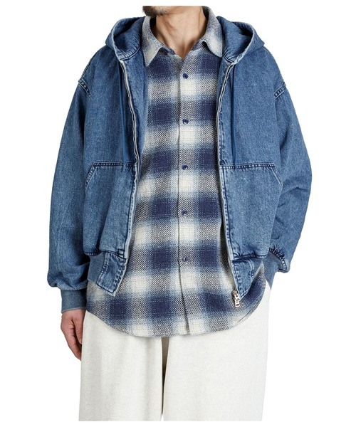 REMI RELIEF NAVY LABEL（レミレリーフネイビーレーベル）の「REMI RELIEF NAVY LABEL / レミレリーフ ネイビーレーベル：デニムZIP JKT：RN29373294AK[STD]（ブルゾン・メンズ・ブルー系その他・M/L/XL）」の8枚目の写真