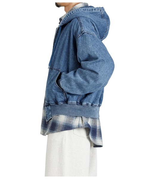 REMI RELIEF NAVY LABEL（レミレリーフネイビーレーベル）の「REMI RELIEF NAVY LABEL / レミレリーフ ネイビーレーベル：デニムZIP JKT：RN29373294AK[STD]（ブルゾン・メンズ・ブルー系その他・M/L/XL）」の9枚目の写真