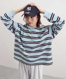 ABYS | ロゴ刺繍ボーダーロンT(Tシャツ/カットソー)