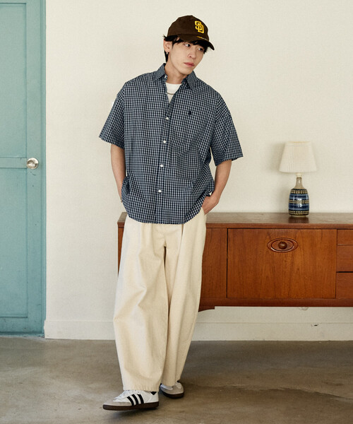 U.S. POLO ASSN.(ユーエスポロアッスン)の「U.S. POLO ASSN.U.S. POLO ASSN. × PUBLUX/ユーエスポロアッスン 別注 ワンポイント チェック ショートスリーブシャツ 限定(シャツ/ブラウス・メンズ・チャコールグレー/ブラック/ホワイト/モカ/ベージュ/ネイビー・S/M/L)」の11枚目の写真