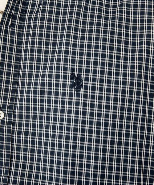 U.S. POLO ASSN.(ユーエスポロアッスン)の「U.S. POLO ASSN.U.S. POLO ASSN. × PUBLUX/ユーエスポロアッスン 別注 ワンポイント チェック ショートスリーブシャツ 限定(シャツ/ブラウス・メンズ・チャコールグレー/ブラック/ホワイト/モカ/ベージュ/ネイビー・S/M/L)」の15枚目の写真