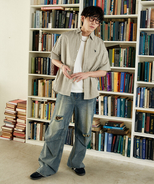 U.S. POLO ASSN.(ユーエスポロアッスン)の「U.S. POLO ASSN.U.S. POLO ASSN. × PUBLUX/ユーエスポロアッスン 別注 ワンポイント チェック ショートスリーブシャツ 限定(シャツ/ブラウス・メンズ・チャコールグレー/ブラック/ホワイト/モカ/ベージュ/ネイビー・S/M/L)」の19枚目の写真