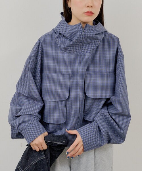 WHIMSIC（ウィムジック）の「【WHIMSIC】ライトウェイト クロスフィッシング ジャケット（ブルゾン・レディース・ブルー/ベージュ・FREE）」の2枚目の写真