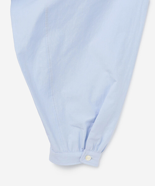 ORCIVAL（オーシバル）の「ORCIVAL | コットンタイプライター 長袖バンドカラーシャツ WOMEN（シャツ/ブラウス・レディース・アイボリー/サックスブルー・1）」の6枚目の写真