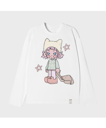 [UNISEX]GRAEGIRL ロングスリーブTシャツ_WHITE