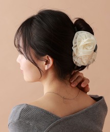 tiny tiny | BIGローズバンスクリップ[tiny tiny(ティニーティニー)](バレッタ/ヘアクリップ)