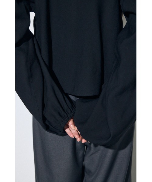 AZUL by moussy(アズールバイマウジー)の「ラッフルロングスリーブブラウス(シャツ/ブラウス・レディース・アイボリー/ブラック/ストライプ・FREE)」の19枚目の写真
