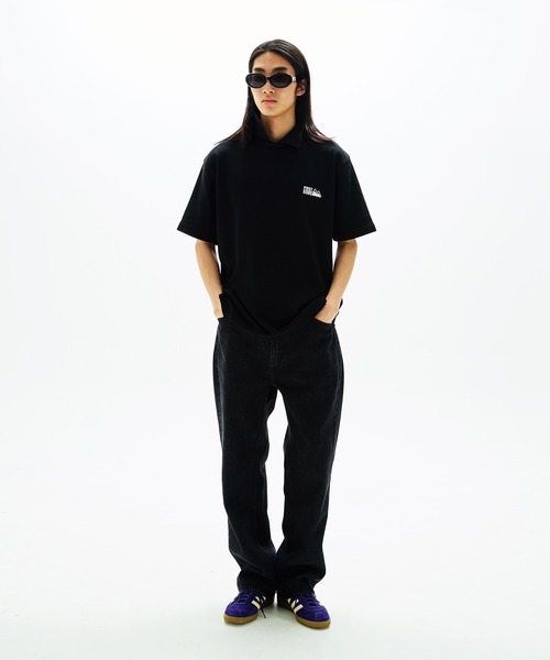 FIRST DOWN(ファーストダウン)の「サーマル スリーブポロシャツ(ポロシャツ・メンズ・チャコールグレー/アイボリー・M/L/XL)」の19枚目の写真