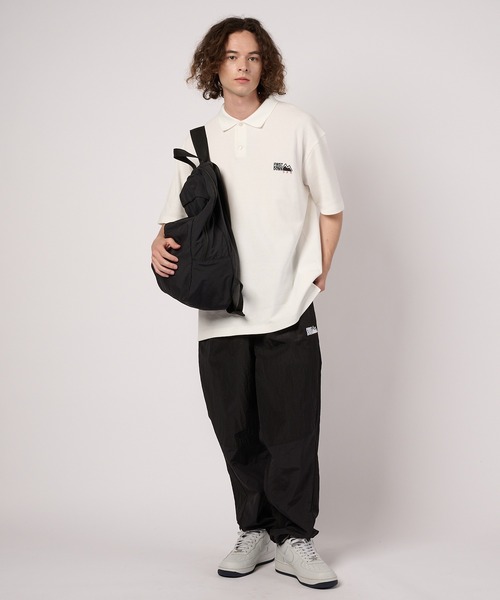 FIRST DOWN(ファーストダウン)の「サーマル スリーブポロシャツ(ポロシャツ・メンズ・チャコールグレー/アイボリー・M/L/XL)」の4枚目の写真