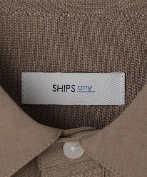 SHIPS any(シップス エニィ)の「SHIPS any:〈吸水速乾〉Rapidry ボタンダウン レギュラーカラー 半袖 シャツ(セットアップ対応)◇(シャツ/ブラウス・メンズ・ブラック/グレー/ブラウン/ベージュ・SMALL/MEDIUM/LARGE)」の16枚目の写真