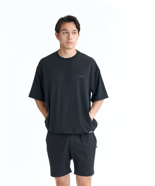 REEF(リーフ)の「REEF BAJA DRY SS T Tシャツ / 別売りセットアップ対応【2026年春夏モデル】/リーフ速乾ストレッチドローコード付き半袖Tシャツ(Tシャツ/カットソー・メンズ・ブラック/カーキ・X-LARGE/LARGE/MEDIUM/SMALL)」の4枚目の写真