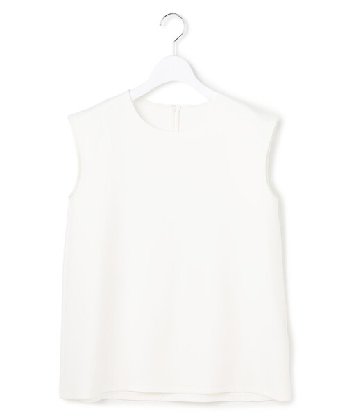 23区 L（ニジュウサンクオオキイサイズ）の「ジョーゼットフレンチスリーブ カットソー（Tシャツ/カットソー・レディース・ホワイト系/ブラック系・44/46）」の9枚目の写真