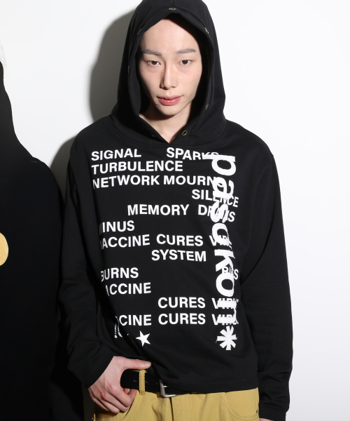 GLACK(グラック)の「GT176 パソコンタイポフード (ブラック)(パーカー・レディース・その他・LARGE/MEDIUM)」の5枚目の写真