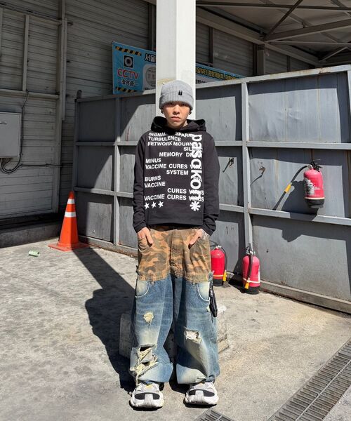 GLACK(グラック)の「GT176 パソコンタイポフード (ブラック)(パーカー・レディース・その他・LARGE/MEDIUM)」の9枚目の写真
