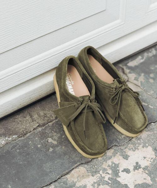 Clarks(クラークス)の「CLARKS EXCLUSIVE WALLABEE(ブーツ・レディース・オリーブ・5.5/5/4.5/4)」の2枚目の写真