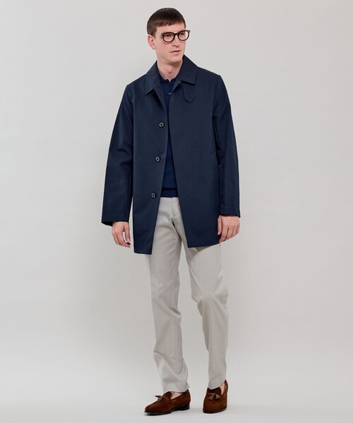 MACKINTOSH LONDON(マッキントッシュ ロンドン)の「【DUNFORD SHORT】コットンボンディングステンカラーコート(ステンカラーコート・メンズ・ベージュ/ネイビー・40/38/42)」の3枚目の写真