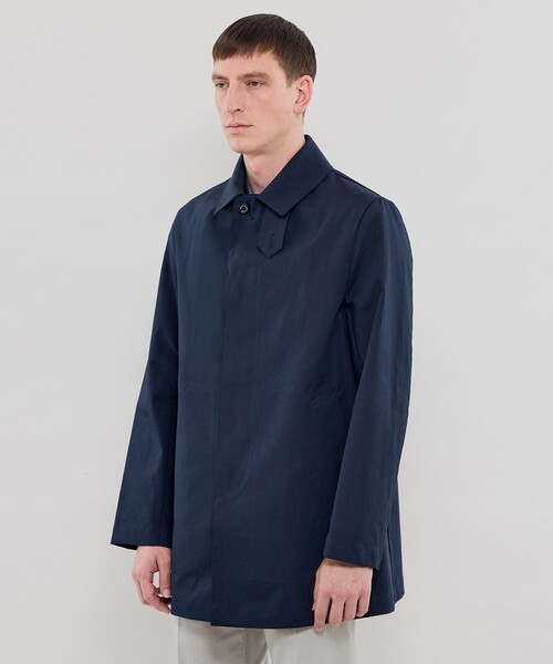 MACKINTOSH LONDON(マッキントッシュ ロンドン)の「【DUNFORD SHORT】コットンボンディングステンカラーコート(ステンカラーコート・メンズ・ベージュ/ネイビー・40/38/42)」の6枚目の写真