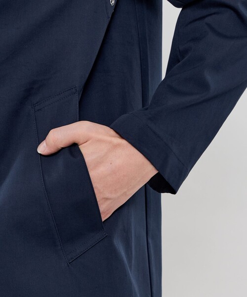 MACKINTOSH LONDON(マッキントッシュ ロンドン)の「【DUNFORD SHORT】コットンボンディングステンカラーコート(ステンカラーコート・メンズ・ベージュ/ネイビー・40/38/42)」の9枚目の写真