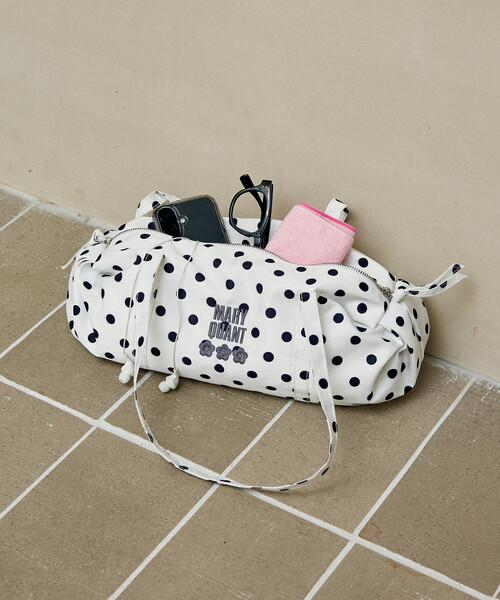 MARY QUANT（マリークワント）の「【待望の再入荷！】MARY QUANT × PUBLUX/マリークワント ロゴ刺繍 ギャザー ボストンバッグ　限定展開（ボストンバッグ・レディース・ドット/ブラック/その他/オフホワイト・ONE SIZE）」の19枚目の写真