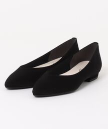 【Made in Japan】Vカットポインテッドトゥフラットパンプス 252009