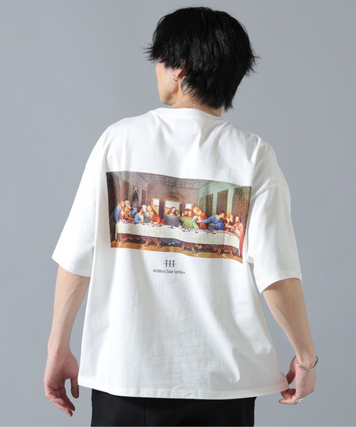 A4A（エーフォーエー）の「【WEB&DEPOT限定】A4A/エーフォーエー/DINNER S/S TEE（Tシャツ/カットソー・メンズ・ホワイト/ブラック・L/M）」の2枚目の写真