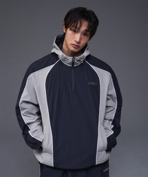 BORN TO WIN（ボーントゥウィン）の「NYLON BLOCK ANORAK JACKET [NAVY]（その他アウター）」