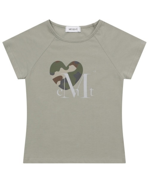 MUCENT(ムセント)の「A'GEM/9 × .kom 『MUCENT/ムセント』 CANYON HEART CAMO HALF T UNISEX/キャニオンハートカモ Tシャツ(Tシャツ/カットソー・レディース・カーキ/チャコールグレー・XS)」の12枚目の写真