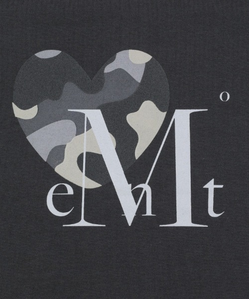 MUCENT(ムセント)の「A'GEM/9 × .kom 『MUCENT/ムセント』 CANYON HEART CAMO HALF T UNISEX/キャニオンハートカモ Tシャツ(Tシャツ/カットソー・レディース・カーキ/チャコールグレー・XS)」の10枚目の写真